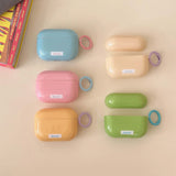 Qfdian Summer pure color headset case for apple airpods 2 1 2nd 3 charging box fundas for airpod pro 5 colors ins yellow green blue