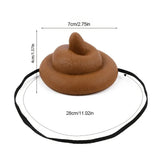 Qfdian  Shit Hat Parody Party Photo Props Party Hat Supplies Holiday Headwear Fun Headwear Simulation Styling Unisex