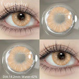 Qfdian  1pair Natural Color Contact Lenses for Eyes Blue Eye Lens Gray Lenses Fashion Korean Beauty Pupils Yearly Makeup Lens