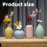 Qfdian  Modern Ceramic Vases Home Decor Dry Wet Flower Bottle Macaron Vases Desktop Ornament No Flower Livingroom Decor Accessories