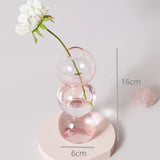 Qfdian Pink Wedding Table Centerpieces Candle Holder Wedding Decoration Flower Vase Home Decoration Accessories Vases Room Decor