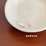 Qfdian Kpop Gothic Y2K Pink Crystal Heart Star Cute Cartoon Cat Metal Open Rings For Women 2025 Trendy Aesthetic Jewelry Accessories