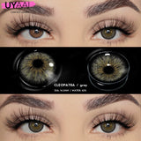 Qfdian  Color Contact Lenses for Eyes Makeup Brown Natural Big Eye Lenses Gray Eye Contact Green Color Lens NEW Cleopatra Series