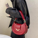 Qfdian 2025 New Y2k Aesthetic Simple Fairy Underarm Bag Women Trendy All Match Top-Handle Bags Vintage Casual Fashion Shoulder Handbags