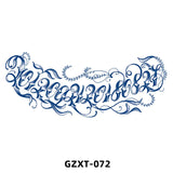 Qfdian New Wholesale Juice Chest Stickers Tattoo Herbal Semi-permanent Back Tatoo Wings Tattoo Stickpaper