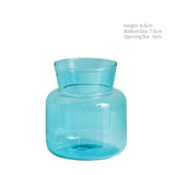 Qfdian Mini Glass Table Vase Creative Flower Vase Decorative Glass Bottles Wedding Centerpieces Home Decor Vase Decoration Home