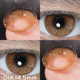 Qfdian  1 Pair Super Contact Lenses for Eyes Fashion Color Pupils Makeup Eye Lenses Green Contact Lenses Pink Brown Blue Lenses