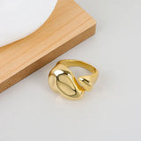 Silver Gold Color Concave convex Irregular Width Open Ring Female New Fashion Creative Vintage Punk Party Jewelry Gifts