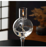 Qfdian  Round Balles Transparent Glass Candle Holder Smokeless Oil Lamp Candlestick Wedding Decor Romantic Candlelight Dinner Ornaments