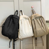 Qfdian Large Capacity Women Backpack Lightweight and Versatile College Student backpack fit A4 paper