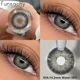 Qfdian  1Pair METATRON Series Fashion Makeup Beauty Contacts Lenses Soft Yearly Green Contacts Eyes Color Lenses Colored lenses