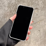 Qfdian Love Heart Matte silver Silicone Shockproof Protection Back Cover For iPhone 15 Pro Max 13 Pro 12 11 14 Fashion Girls Phone Case
