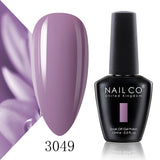 Qfdian  15ml 334 Blue Pink Colors Nail Gel Polish Soak Off UV LED Nail Lacquer Varnish Semi Permanent Nail Art Gel For Nail Art