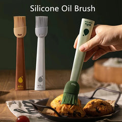 Qfdian Silicone BBQ Oil Brush Basting Brush DIY Cake Bread Butter Baking Brushes Kitchen Cooking Barbecue Accessories BBQ Tools