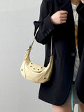 Qfdian Luxury Design Fashion Sweet Y2k Aesthetic Shoulder Bag Korean Chic Kawaii Star Handbags All Match Office Lady Crossbody Bags
