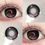 Qfdian  2pcs/pair Beauty Pupils Natural Pink Lens Colored Contact Lenses for Eyes Myopia Blue Makeup Lens Purple Lens Brown Lens