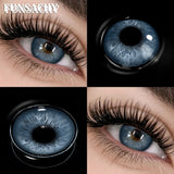 Qfdian  New AVELA Contact Lenses Natural Brown Eye Makeup Contacts Grey Color Lens Korean Softlens Yearly Cosmetics for Women