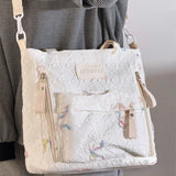 Qfdian  Luxury Design All Match Chic Bow Crossbody Bags Sweet Y2k Aesthetic Pleated Women's Handbags Casual Kawaii Shoulder Underarm Bag