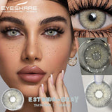 Qfdian 1 Pair Colorful Contact Lenses for Eyes Fashion Blue Eye Lenses Green Lenses Gray Eye Contacts Yearly Lens Eye Contact