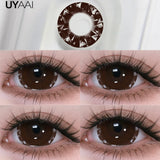 Qfdian  Color Contacts OMG Series Eyes Color Lenses Blue Beauty Contacts Makeup Green Lens Cosmetics Natual Big Black Lens 14.5mm
