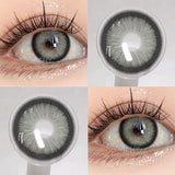 Qfdian  1pair New ARTHUR Color Contact Lenses for Eyes Green Eye Lenses Gray Contacts Fashion Cosmetic Pupils Yearly Color Eyes