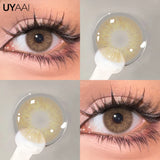Qfdian  Color Contact Lenses Black Lens For Eye Cosmetic Woman accesories Blue Eyes Contact Makeup Beauty Colorcon Water Light