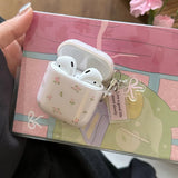 Qfdian Lovely Flower Gloss Silicone Headphone Shockproof Protective Case For AirPods Pro 2 3 4 Soft Funda Protection Cover With Pendant