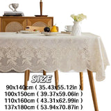 Qfdian  1pc Three Dimensional Lace Printed Tablecloth PVC Material Anti Slip Table Mat Square Household Hanging Edge Dining Desk Cover