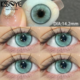 Qfdian Contacts Colored Lenses 2Pcs New Product Myopia Degree 0 to -8.00 Cosplay Series Soft Lens EyeBeauty Pupil