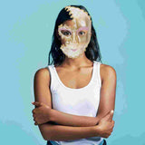 Simple Designed Mask Handheld Masquerade Venetian with Stick Prom Plastic Decor