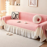 Qfdian  Sofa Towel Cover Cloth Anti Slip French Cream Style Full Package Universal  Cloth Blanket Skin Friendly Delicate Decorative Pad