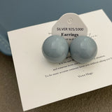 Qfdian  New color candy ball earrings for women