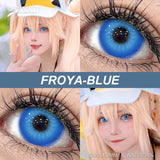 Qfdian  Cosplay VAMPIRE Contact Lenses for Halloween Eyes Lens Strange Colored Contacts Lens Blind Black Mesh White Cosplay Len