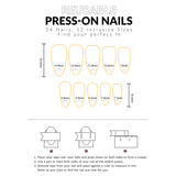 Qfdian  24pcs Aurora Pink Blue Fake Nail Tips 3D Seashells Pattern French Style Almond False Nails Women Girls Romantic Press On Nail