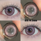 Qfdian 2Pcs Natural Color Contact Lenses for Eye with Myopia Power High Quality Eyes Contacts Lens Beautiful Pupil