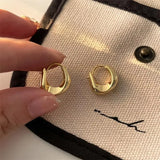 Qfdian 925 Sterling Silver Earrings for Women Ear Hoop Versatile Sweet Girl Fashion Jewery New Year Gifts Accessories