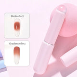 Qfdian Nail Art Silicone Applicator Sticks Chrome Pigment Dust Applying Manicure Tool Easy-Daub Pigment Silicone Nail Brushes