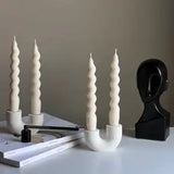 Qfdian  Nortic Double Candlestick Holder Modern Wedding Table Decor Candle Holder Home Wedding Decor Desktop Ornament Best Gift