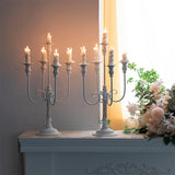 Qfdian  5 Candle Holders For Weddings, Banquet Events, 19.6 Inches High, Decoration For Weddings, Christmas, Halloween