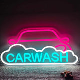 Qfdian  Car Wash Neon Lights Design Auto Service LED Neon Sign is Suitable for Auto Repair Shop or Car Modification USB