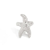 Qfdian  Vintage Flower C Shape Ear Cuff Silver Golded Starfish Shell Ring Clip Irregular Shape Minimalism C-shaped Ear Clip Travel