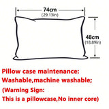 Qfdian  Double Sided Stripes Bow Pillow Cases 48x74cm Soft Comfortable Covers Cotton Pillow Cover Pillow Sham Beds Home Decoration gifts