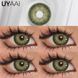 Qfdian  NEW Color Contact Beauty Blue Colorcon PATTAYA Series Lens Natual Brown Lens Cosmetic Colorcon Beauty Soft Green Pupils