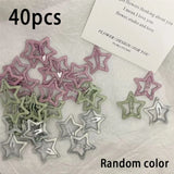 Qfdian  Colorful Star BB Trendy Hair Clips Shiny Cute Fashion Y2k Hair Accessories Barrette Women Simple Kawaii BB Clip Hair Volume Clip