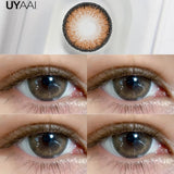 Qfdian  Beauty Color Contact Lenses Makeup Blue Lens Black Big Eye Lenses Color Contact Lenses Brown Natural Contact Lenses