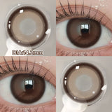 Qfdian  2pcs Myopia Color Contact Lenses for Eyes with Prescription Beauty Pupils Makeup Eye Color Lenses Fashion Blue Lenses