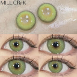 Qfdian Color Contact Lenses for Eyes Real Looking Myopia Prescription Contacts Lense with Degree Blue Cosmetics Contact Beauty Pupil