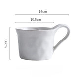 Qfdian  300ml Ceramic Cup Home Multicolor Breakfast Oat Cup Office Large Capacity Coffee Milk Cup Holiday Gift Kitchen Accessories