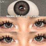 Qfdian  Color Contact Lenses NEW iD Series Beauty Green Lens Makeup Colorcon Fashion Black Eyes Lens Natural Brown Lenses For Eyes
