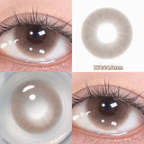 Qfdian  2pc Colored Contact Lenses Crystal Blue Big Eyes Doll Eyes Natural Black Gray Pupils  Lens Brown Sparkles Contact Lenses